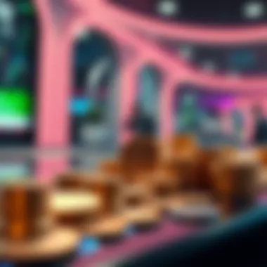 Futuristic concept of finance with digital assets