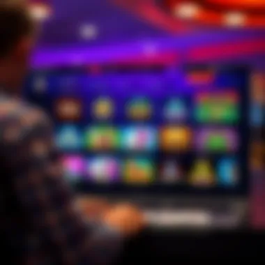 A captivating online gambling interface showcasing various game options