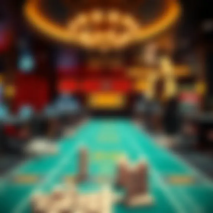 An immersive gaming atmosphere that resembles a real casino