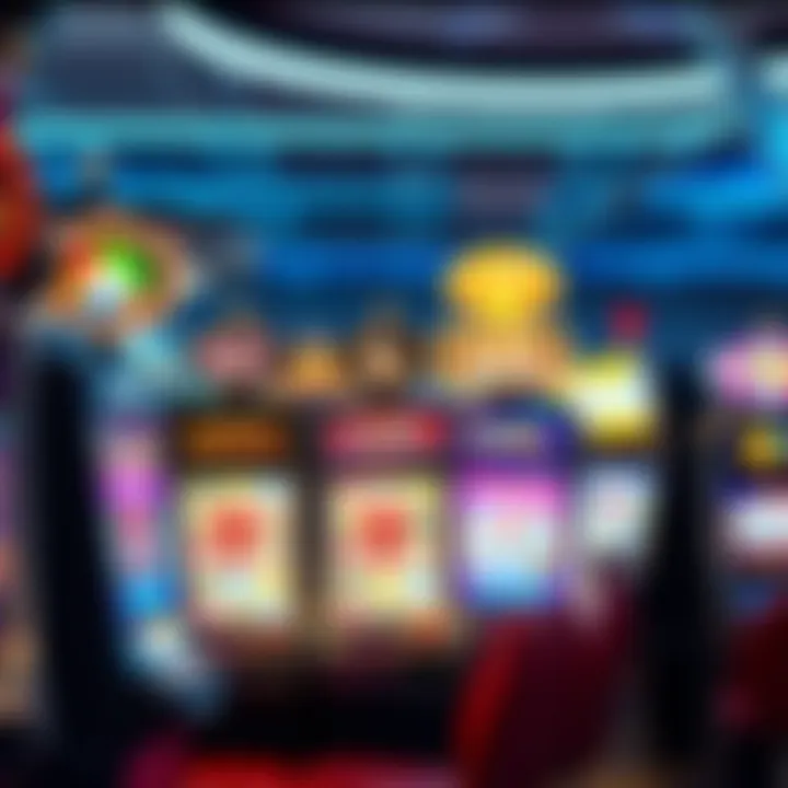 Diverse Types of Slot Machines Illustration of various slot machine types