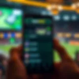 User interface of bet365 Android app showcasing betting options