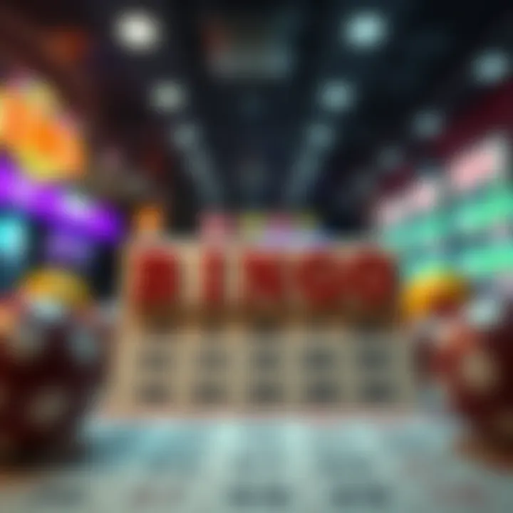 Bingo card filled with numbers