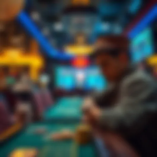 Conceptual representation of Bitcoin casino operations