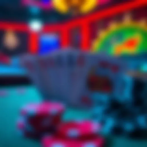 The essence of Blackjack Gratis showcased through vibrant cards and chips.