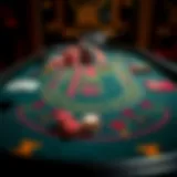Overview of blackjack table layout