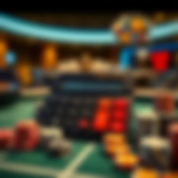 Conceptual representation of casino calculator functionality