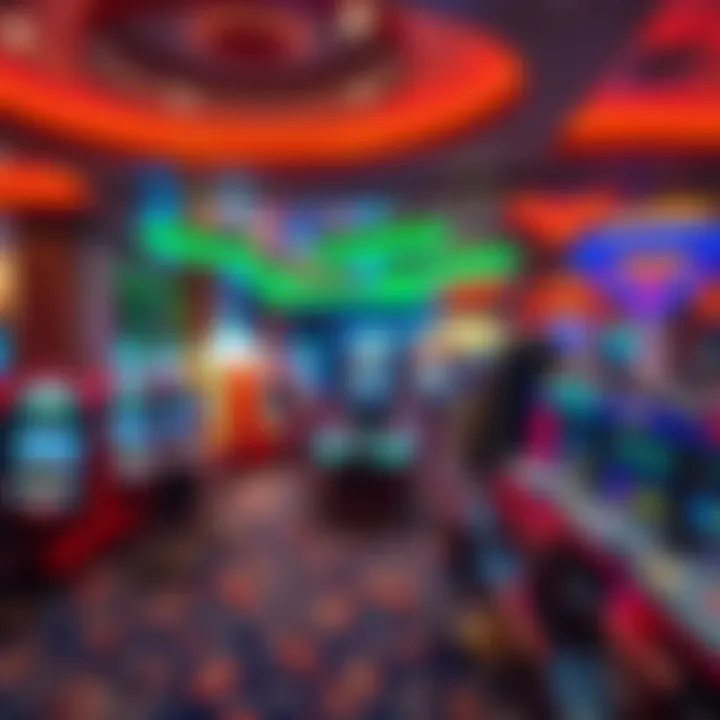 Exploring the Casino Floor A vibrant casino floor filled with various gaming tables