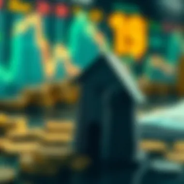 Conceptual representation of drawdown in investment