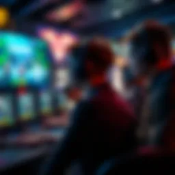 Dynamic esports betting scene showcasing various games
