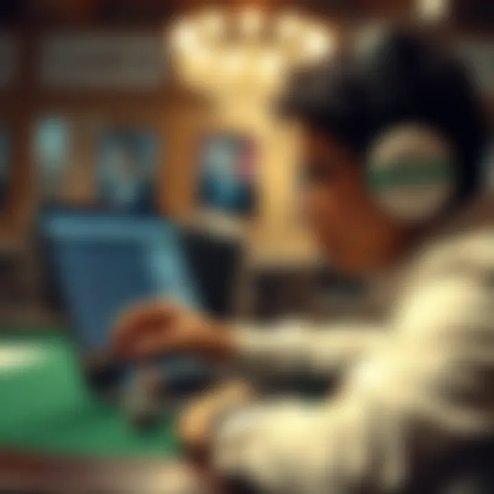 An abstract depiction of ethical considerations in online gambling