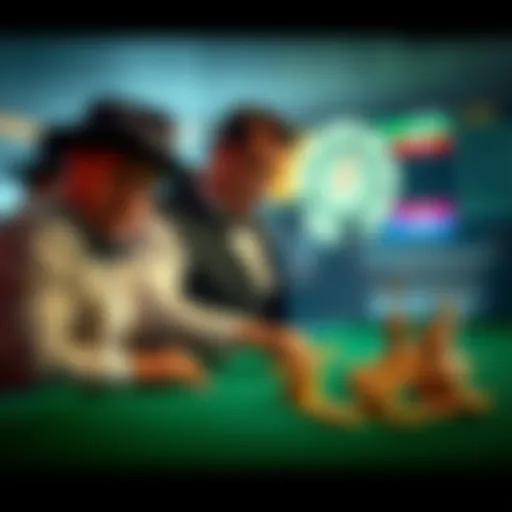 Conceptual illustration of evolution in betting strategies