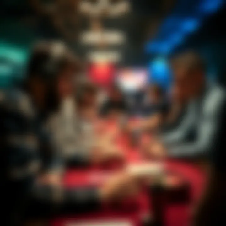 A vibrant community of online gamblers engaging and sharing strategies