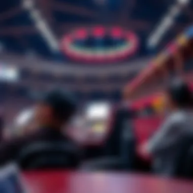 Game atmosphere at the arena