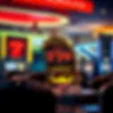 Illustration of jackpot mobile casino concept