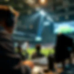 Live sports broadcasting in action