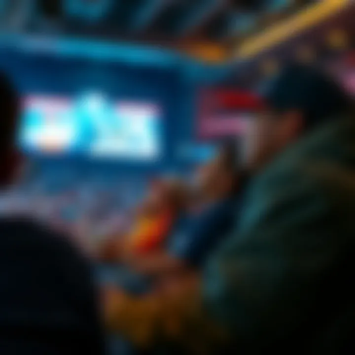 A community gathering watching an MLB game together