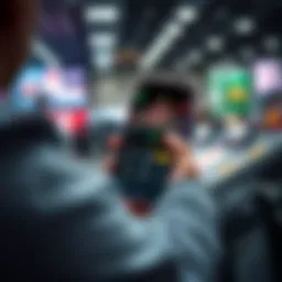 Mobile betting platform interface