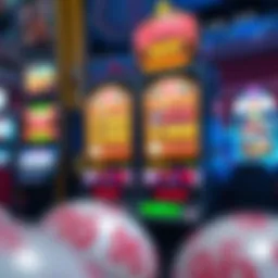 A vibrant casino slot machine showcasing innovative features