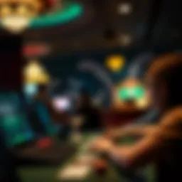 An illustration representing the evolution of online casino gaming