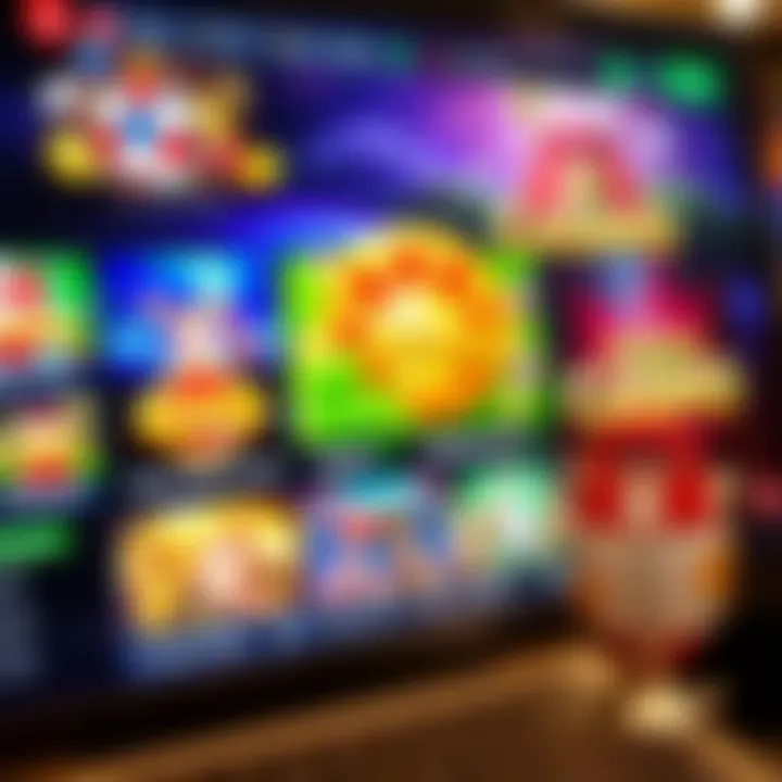 Exploring the Online Casino Experience A detailed view of an online casino interface showcasing various games and features