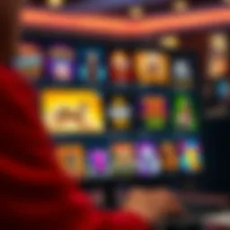 A vibrant online casino interface showcasing various games