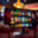 A captivating view of a mobile casino interface showcasing various games