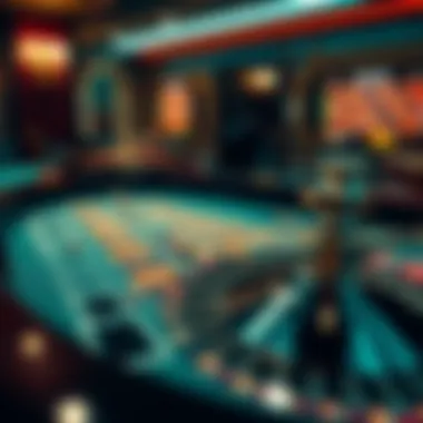 A strategic betting layout on a roulette table