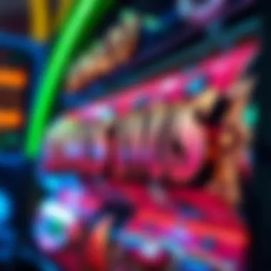 Close-Up of Bonus Features A close-up of bonus features in the Bonanza slot game