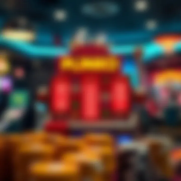 Visual representation of the Plinko casino game mechanics