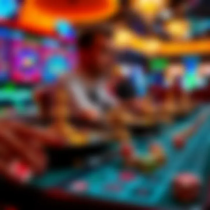 An engaging graphic illustrating popular types of mobile casino games