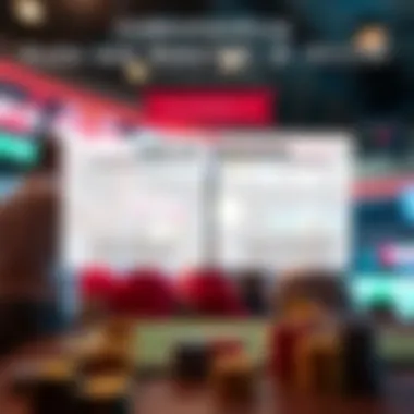 A graphic illustrating the balance between risks and rewards in online betting