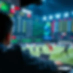 Dynamic betting interface showcasing live sports events