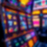 An intricate slot machine design showcasing vibrant graphics