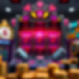 Visual representation of slot game mechanics