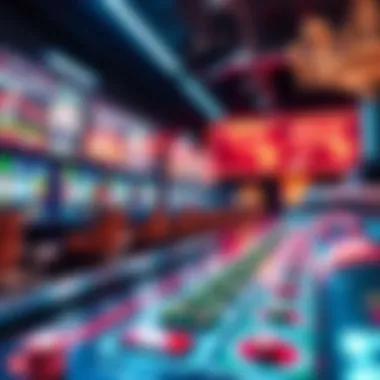 Advanced Technology in Swedish Live Casino Gaming A futuristic gaming interface demonstrating advanced technology in live casinos