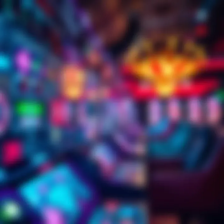 An abstract representation of technological advancements in online gambling