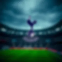 Tottenham Hotspur logo and stadium