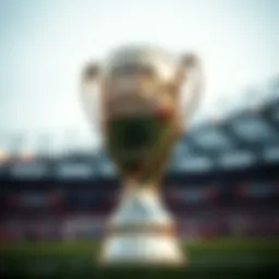 The UEFA Nations League trophy showcasing its intricate design