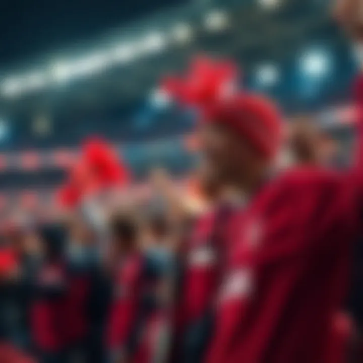 A vibrant match atmosphere showcasing Urawa Red Diamonds supporters