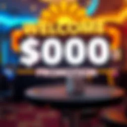 Exciting welcome bonus promotion at an online casino