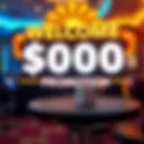 Welcome Bonus Promotion Exciting welcome bonus promotion at an online casino