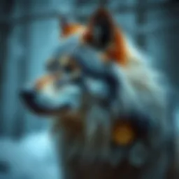 The majestic wolf symbolizing legend and culture